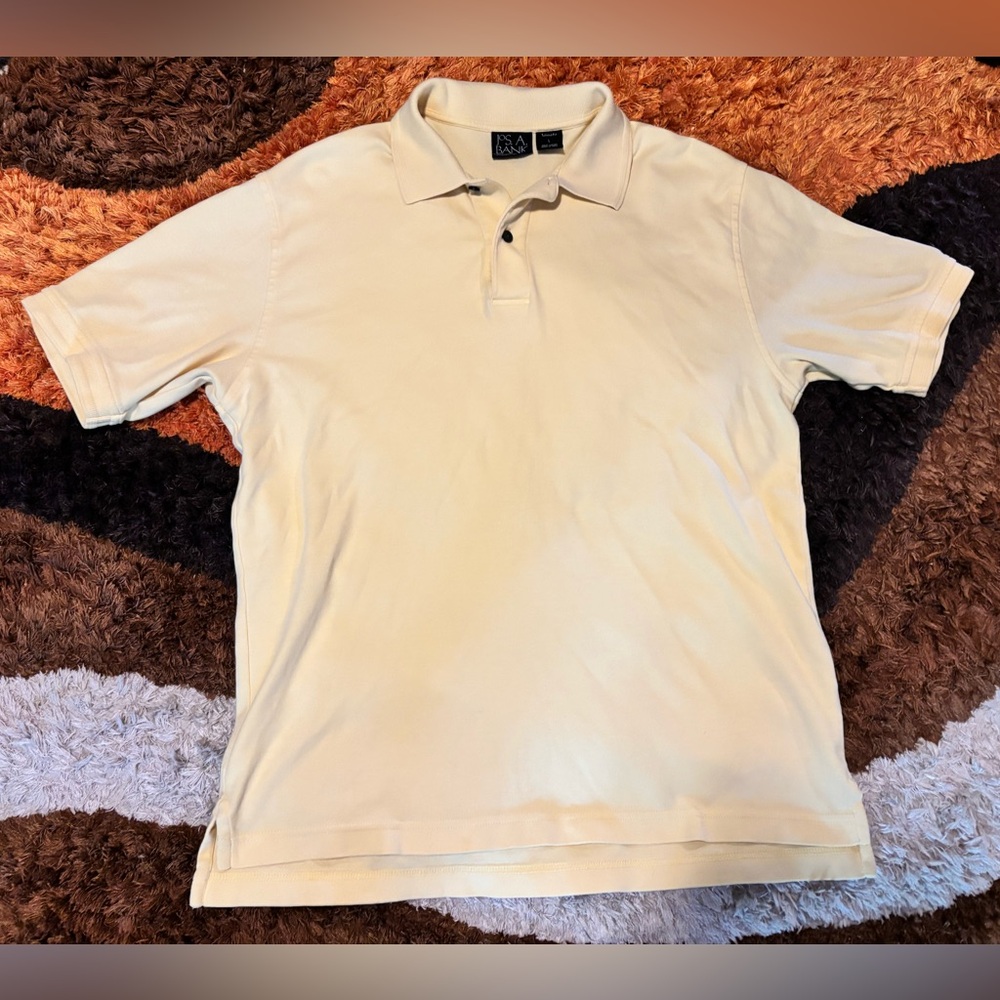 JoS.A.Bank, Men’s, Pastel Yellow, Polo Shirt